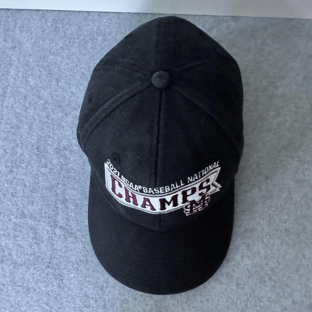 Mississippi State Bulldogs Hat Mens One Size NCAA Baseball Adidas 2021 Champs